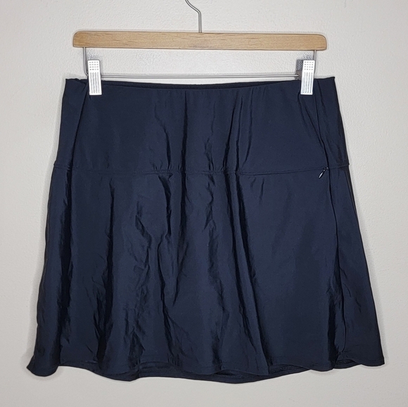 NWT Miraclesuit | Fit & Flare Black Swim Skirt Size 10 - Picture 1 of 8